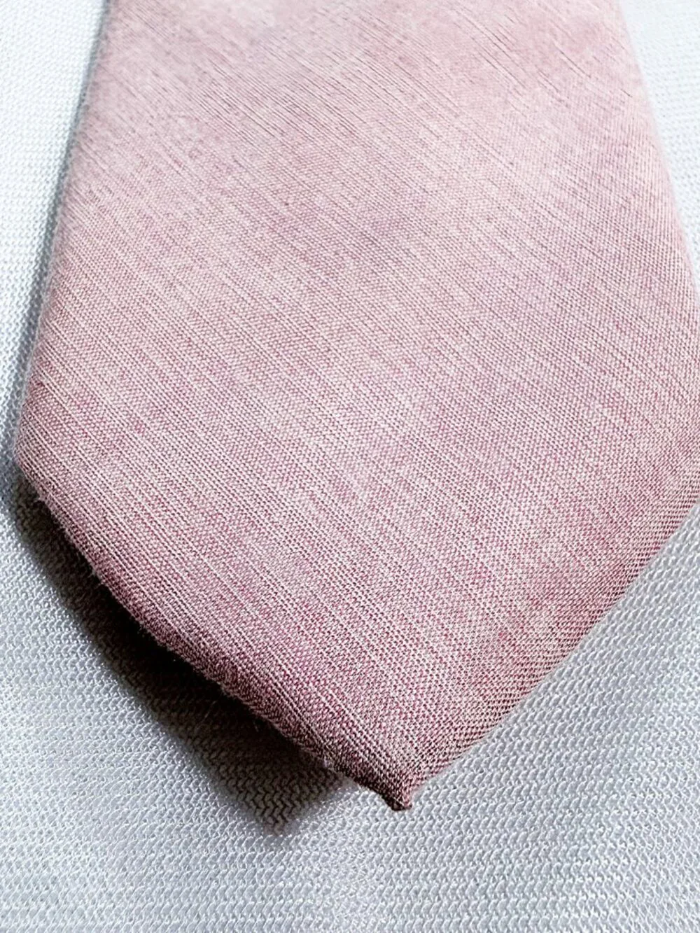 Egara Men's Pink Textured Skinny Tie 3W 57L